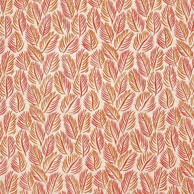 Raoul Dufy Armature Feuilles Linen in Orange